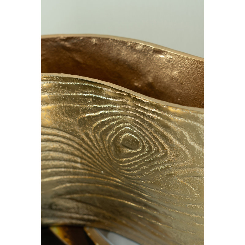 Alu Timber Wavy Rect Vase,Small