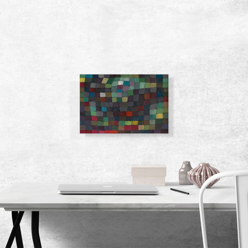 Reproduction sur toile tendue, "May image rectangle 1925" par Paul Klee, H 12 po x l 18 po x 1,5 po