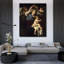 "Vierge à l'enfant avec des anges" par Bartolomeo Cavarozzi - Art sur toile tendue avec châssis-1197851767