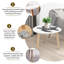 Ensemble de 2 tables basses gigognes Triangle