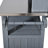 Large Garden Storage Potting Bench With Lockable Wheels-1047558789