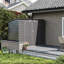 Outdoor Galvanized Steel Storage Shed with Dual Doors-124655397