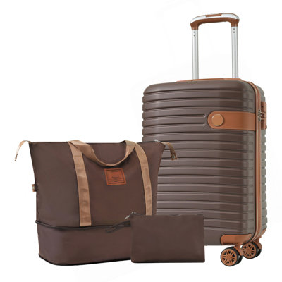 Luggage Sets 3 Piece Carry on Luggage 22x14x9 Airline Approved, Lightweight Hardshell ABS Suitcases with Wheels, 20 inch