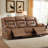 Etherine 84.6" W Vegan Leather Manual Reclining Sofa with Pillow Top Arms-1938919734
