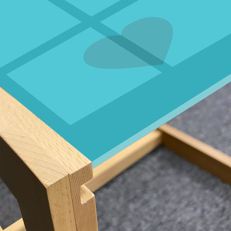 Jais Sled Coffee Table, 40cm H x 46.5cm W x 62cm D