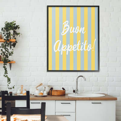 Buon Appetito Italian Kitchen Framed Giclee, design by SUNDANCE GROUP, LLC