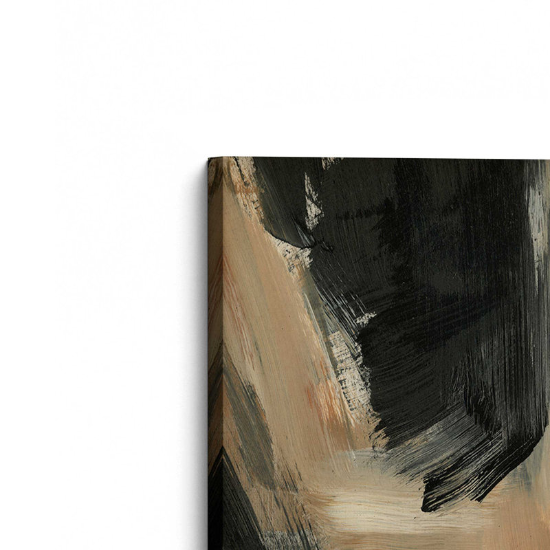 Toile tendue Burnt Ochre Echoes II, H 36 po x l 24 po