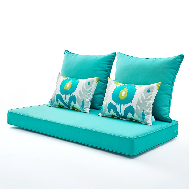 Coussin de siège / de dossier d'intérieur / d'extérieur, Turquoise