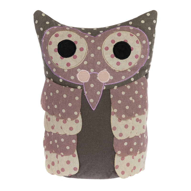 Marie Owl Fabric Door Wedge