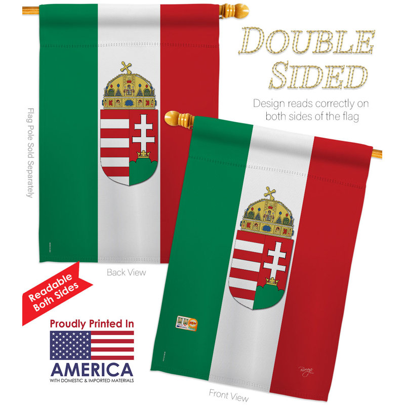 Double Sided 40'' H x 28'' W Polyester House Flag