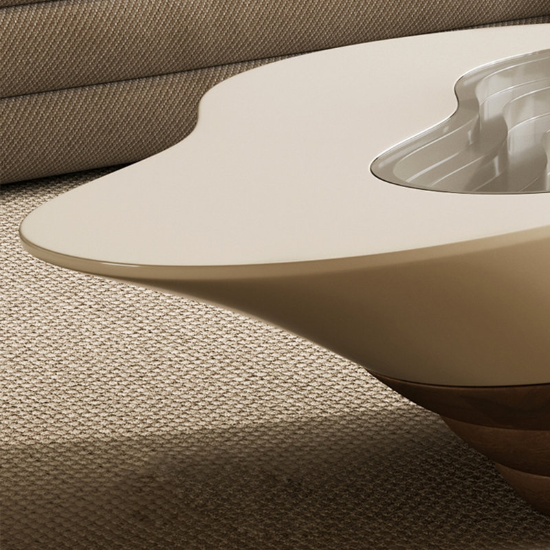 Wabi-sabi Cream-style creative cloud coffee table