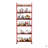 Rolling Storage Cart, Mobile Shelving Unit With Wheels, Metal Wire Storage Shelving Rack With Baskets