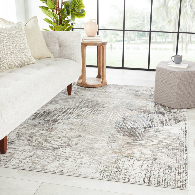 Tapis gris / or Maranto, Rectangle 9 pi 3 po x 12 pi