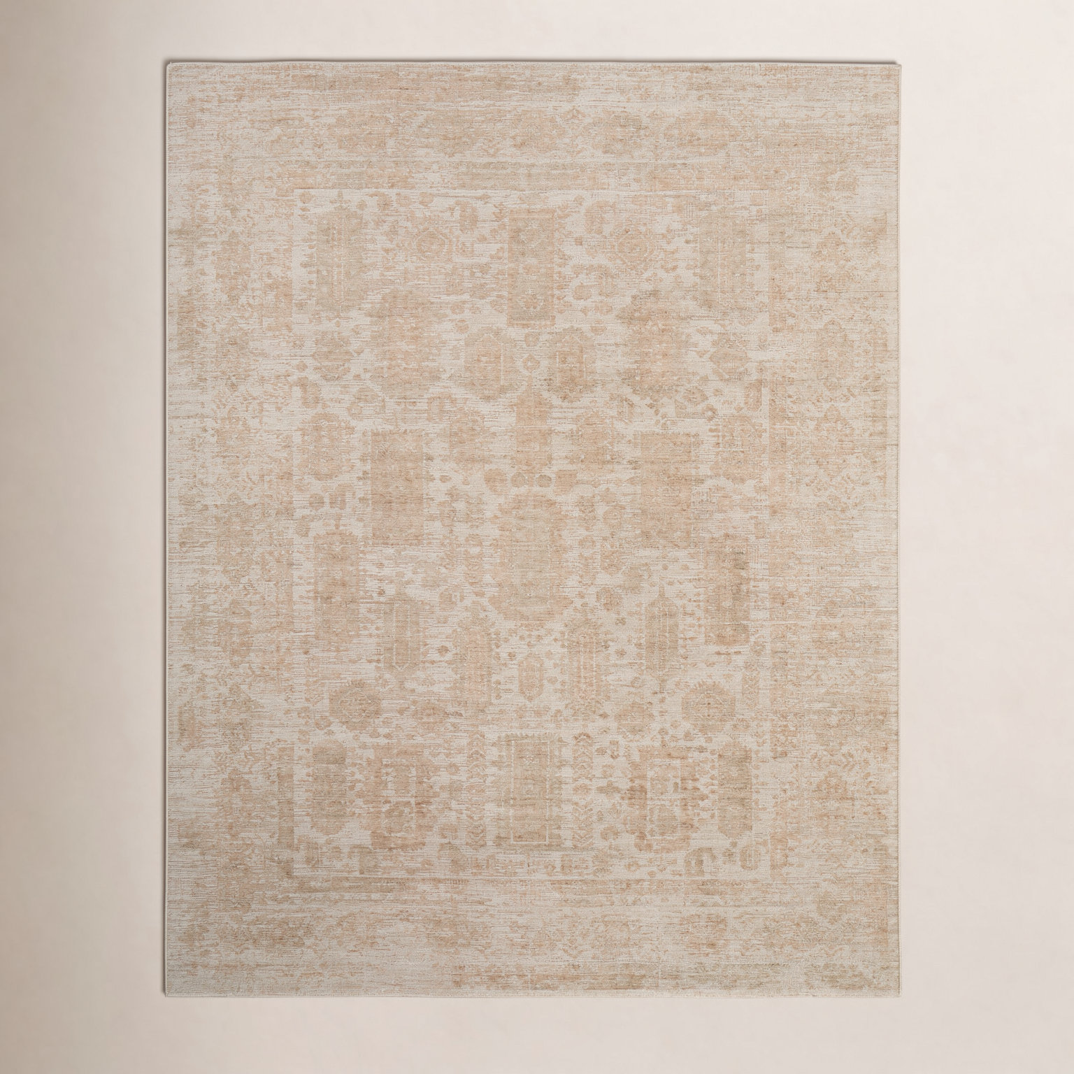 Oxford Tan Hand-Woven Oriental Rug, Rectangle 8' x 10'