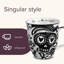 La tasse 16Oz Artisan Boho rehausse vos moments douillets avec cette superbe tasse en céramique noire et blanche, un incontournable de l'hiver. Conçu avec une élégance bohème artistique, il combine une finition noire matte profonde avec de charmants motifs minimalistes.