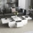 Coffee Table With 2 Large Hidden Storage Compartment, Extendable Cocktail Table With 2 Drawers, High-Gloss Center Table With Sliding Top For Living Room, 39.3"X21.6"-967248162
