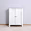Armoire de rangement pour salle de bain avec porte double et tablette réglable