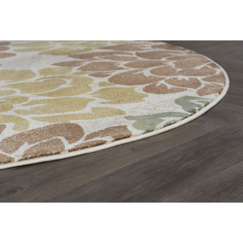 Tapis ivoire Travis, Rond 7 pi 10 po