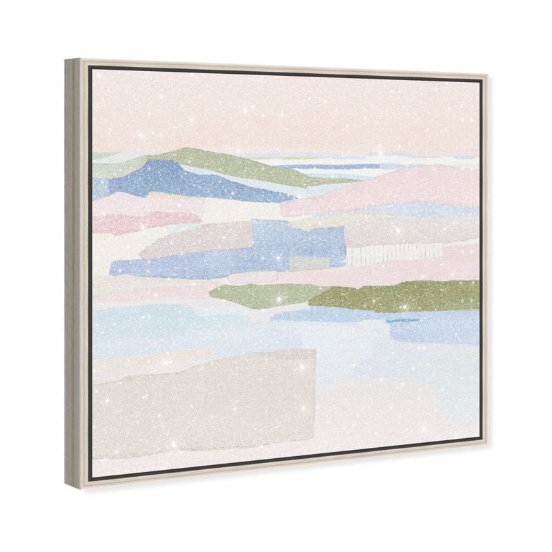 Pastel Haze Print by Oliver Gal, 13" H x 13" W, Silver Floater Frame