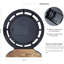 Petite horloge murale en bois noir