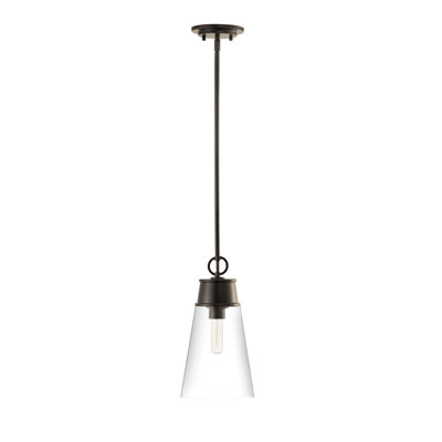 Luminaire suspendu conique à 1 lumière Bertina