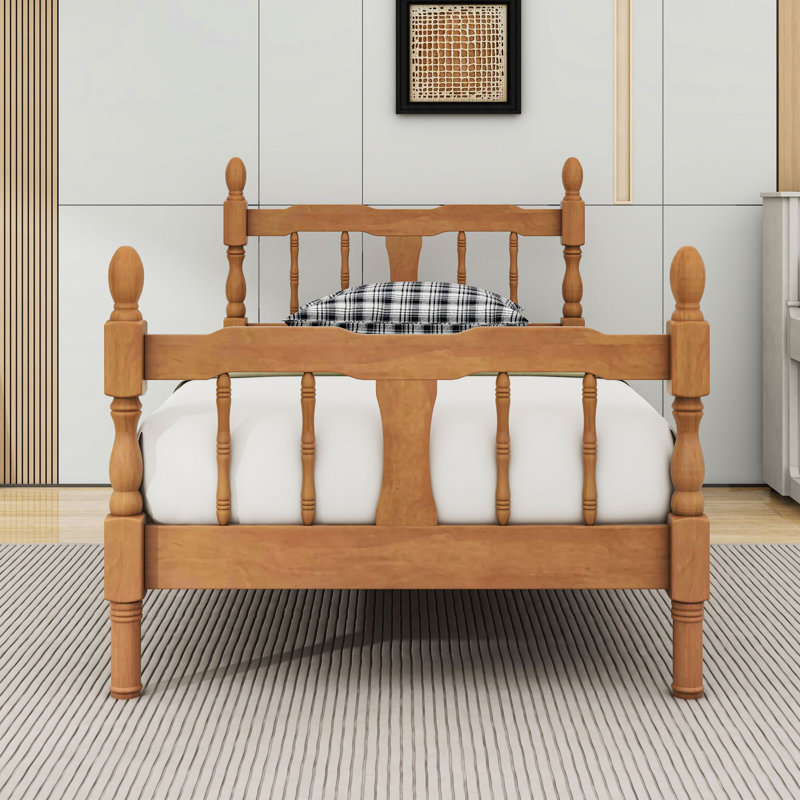 Bed, Twin, Noyer clair
