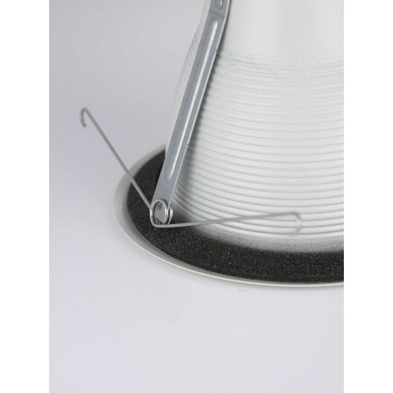 5" Stepped Baffle Recessed Trim, Black