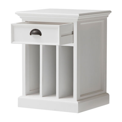 Ashhall 24" Solid Wood and Wood Nightstand