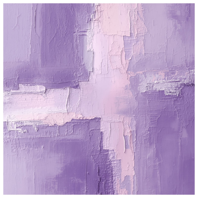 Tapis de bain texturé mauve abstrait, L 34 po x L 21 po