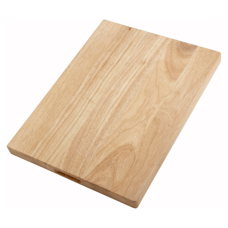 Winco Rubberwood Cutting Board, 12" W x 18" L