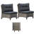 2-Person Single Chairs with Cushions