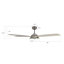Ventilateur de plafond intelligent intérieur / extérieur Journey de 52 pouces, ensemble d'éclairage à DEL à intensité variable et télécommande, fonctionne avec l'assistant Google, Amazon Alexa et les raccourcis Siri.-1603460234-1603460232-1603460239