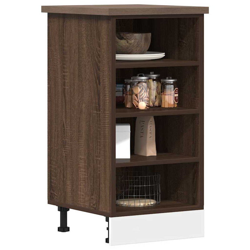 Bottom Cabinet Riga, Brown Oak