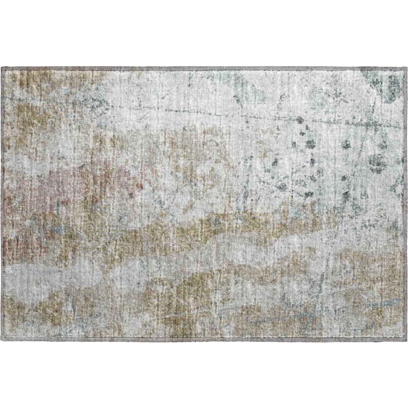 Tapis multicolore lavable à la machine de qualité supérieure AMF68, Rectangle 1 pi 8 po x 2 pi 6 po
