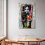 Portrait de femme grunge sur toile, ensemble de 3 pièces-1951568964