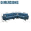 Canapé modulaire 4 pièces Modern L-1784727845