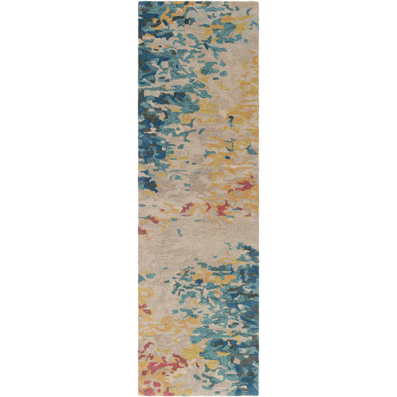 Kavita Hand Tufted Abstract Indoor Rug, Round 8'