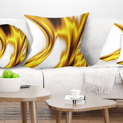 Motif de texture or brillant - Coussin décoratif imprimé abstrait