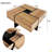 Coffee Table With 4 Hidden Storage Compartments, Square Cocktail Table With Extendable Sliding Tabletop, UV High-Gloss Design Center Table-141965539