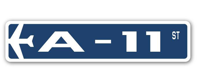 Plaque de rue Ammerman A-11 Air Force, H 4 po x l 18 po x P 1 po