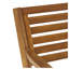 Ensemble de salle à manger d'extérieur en bois d'acacia 3 pièces Hermosa avec coussins résistants à l'eau - finition teck