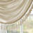 Elena Faux Silk Waterfall Embellished 38'' W Single Window Valance-1373194078