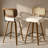Julieza Swivel Upholstered Rattan Back Counter & Bar Stool-297009906-301645804-303890220