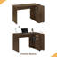 Bureau d'ordinateur, bureau personnel, coin, tiroirs de rangement, L 46 po, forme en L, travail, ordinateur portable