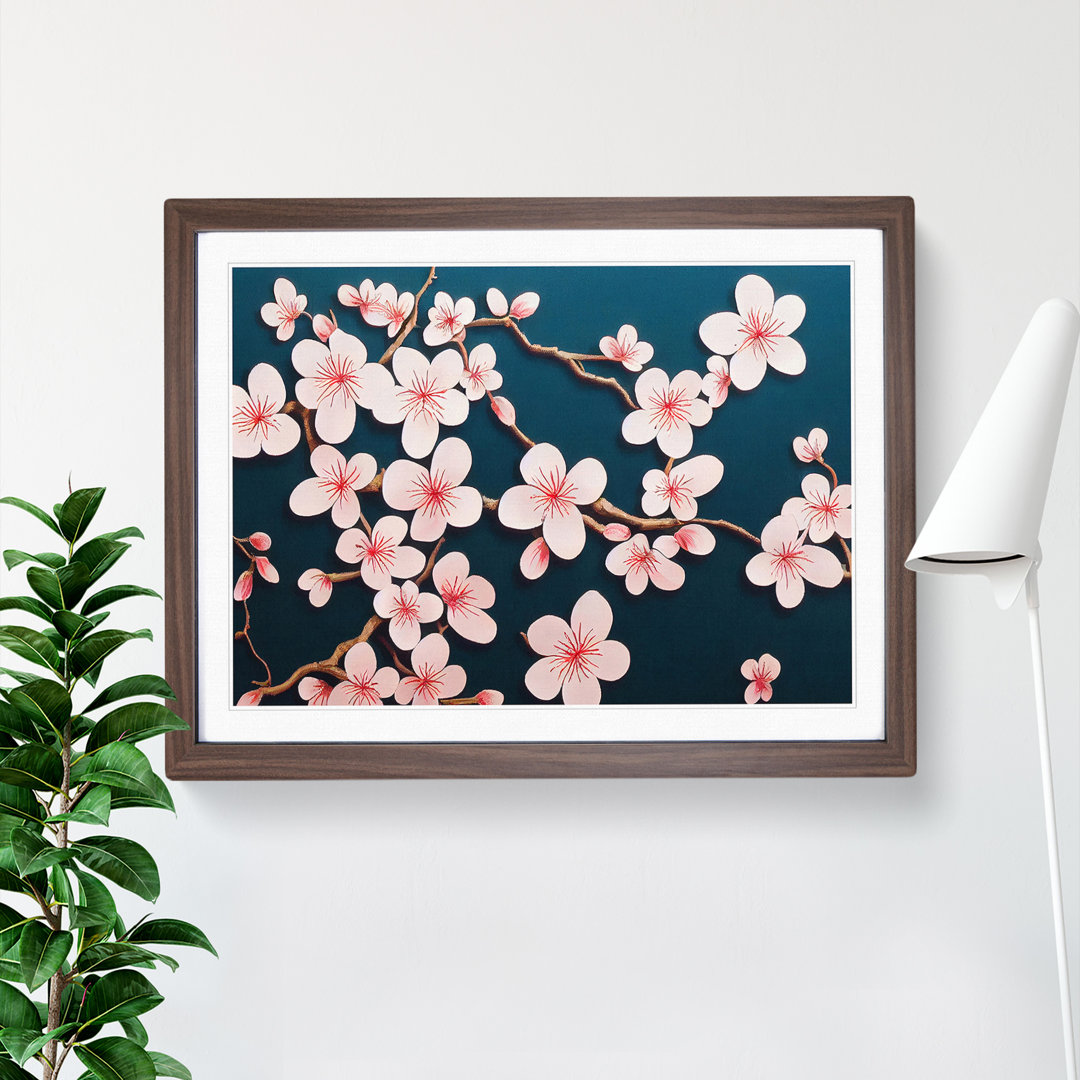 XH1022-9670X Virtuous Cherry Blossom Tree Flowers - Single Picture Frame Print