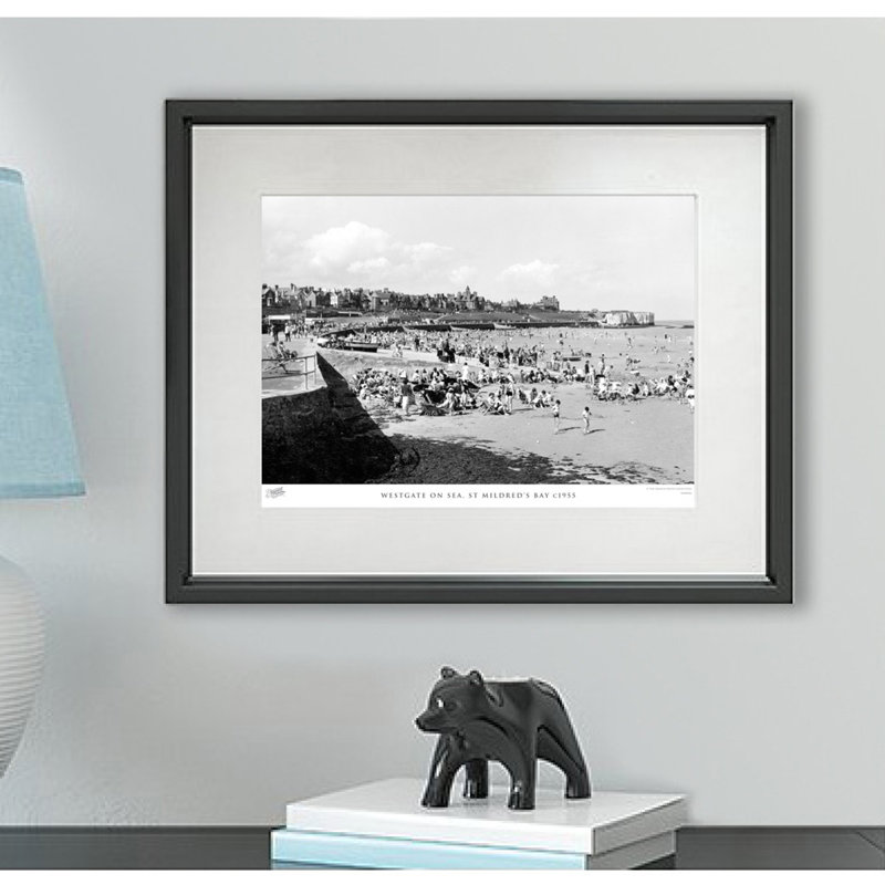 Westgate on Sea, St Mildred's Bay C1955 1 Piece Single Picture Frame Wall Art, 28cm H x 36cm W x 2.3cm D