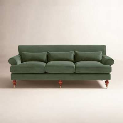 87.8 " Velvet Upholstered Sofa