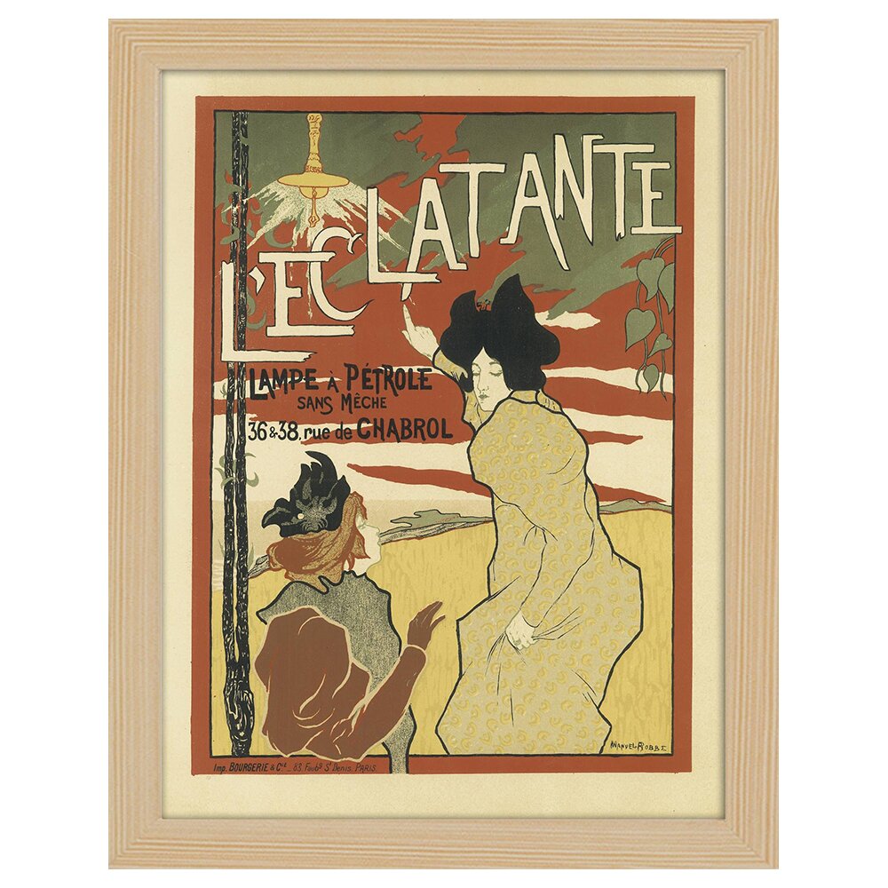 Leinwandbild Vintage Artistic Poster L'' Eclatante