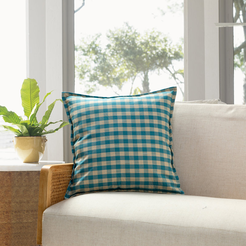 Ensemble de 2 coussins Michael Penney Buffalo Check, Bleu