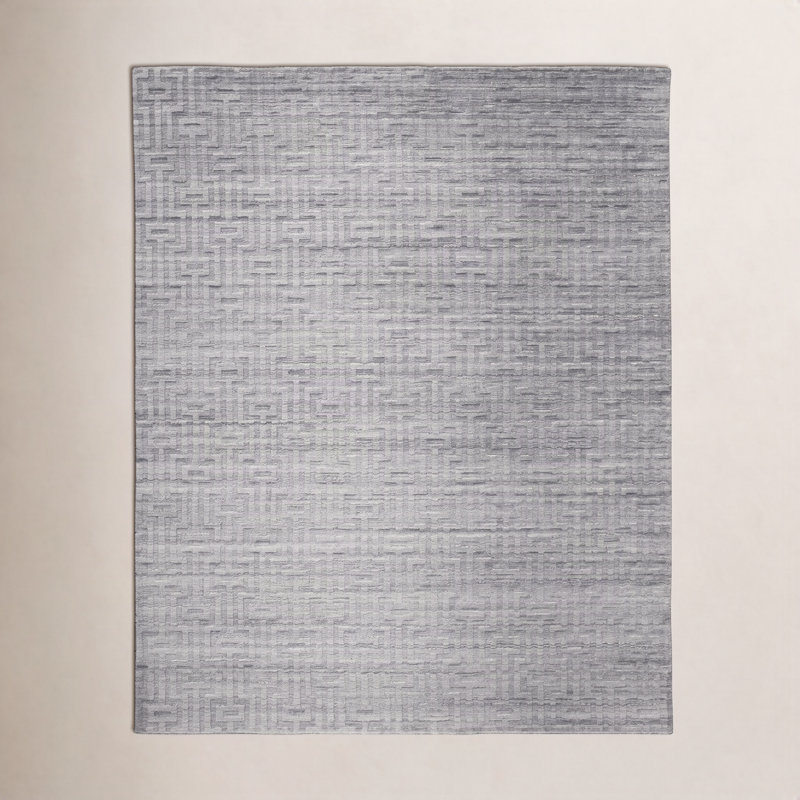 Marcia Viscose Geometric Indoor Rug, Rectangle 8'6" x 11'6"